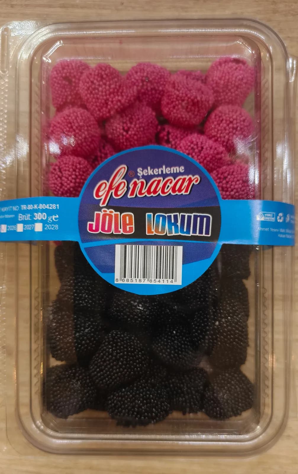 300 Gr Ahududu Ve Böğürtlen Jöle Lokum - Paket Lokum Çeşitleri | Efe Nacar Şekerleme