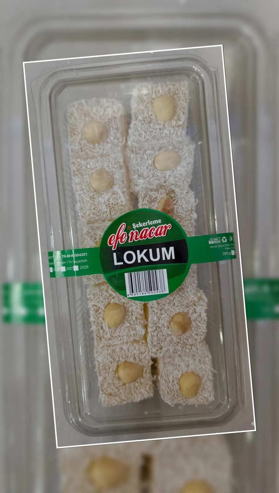 400 Gr Pet Ballı Fındıklı Lokum - Paket Lokum Çeşitleri | Efe Nacar Şekerleme