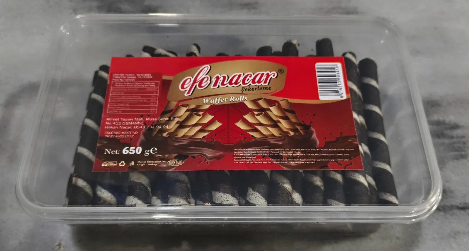 650 Gr Rulokat Bitter - Rulokat Çeşitleri | Efe Nacar Şekerleme