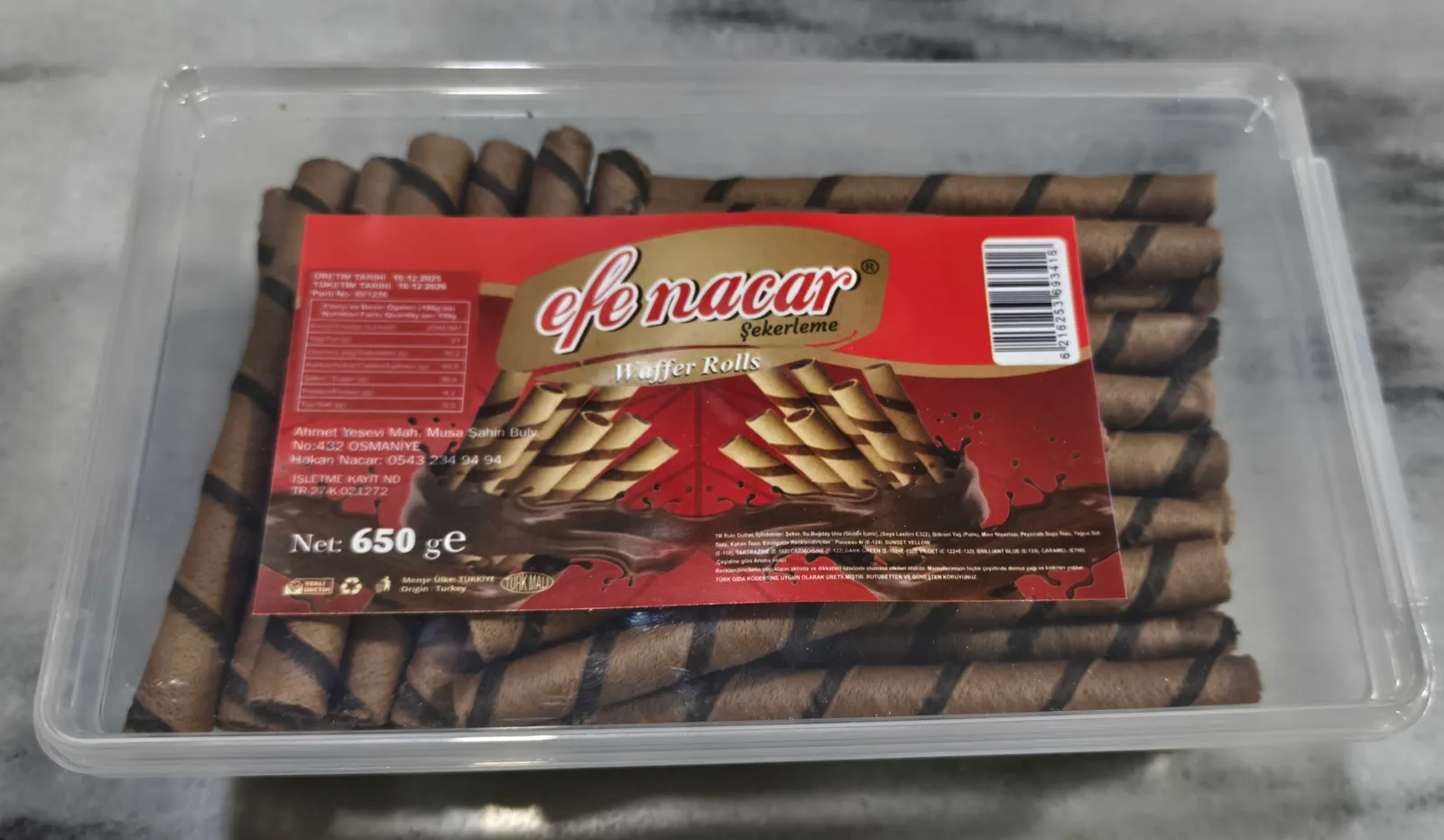 650 Gr Rulokat Karamel Ve Bitter Aromalı - Rulokat Çeşitleri | Efe Nacar Şekerleme